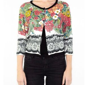 TWIN SET Floral Cardigan MULTICOLOR